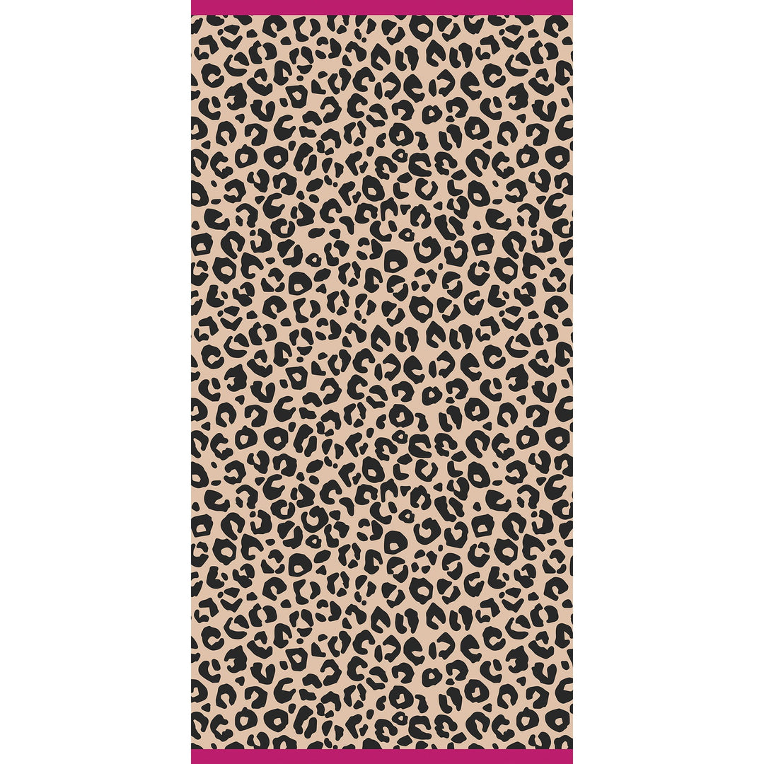 CAW-5578-39-s90/180 - Cawö - Strandtuch, Beach Leo, natural, 90/180cm