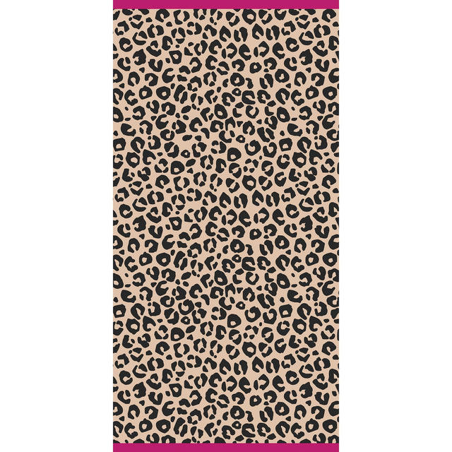 CAW-5578-39-s90/180 - Cawö - Strandtuch, Beach Leo, natural, 90/180cm