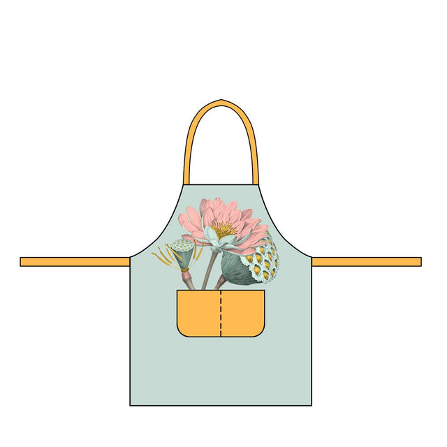 CHI-OKA603 - chic - mic 'Baumwolle kitchen apron kids - Nelumbo'
