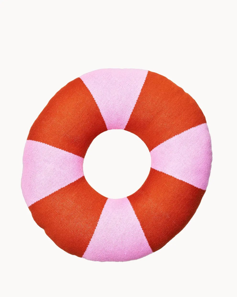 CHI-KCP300 - Chic.mic, gestricktes Baumwollkissen – Donut - Kissen Erdbeere