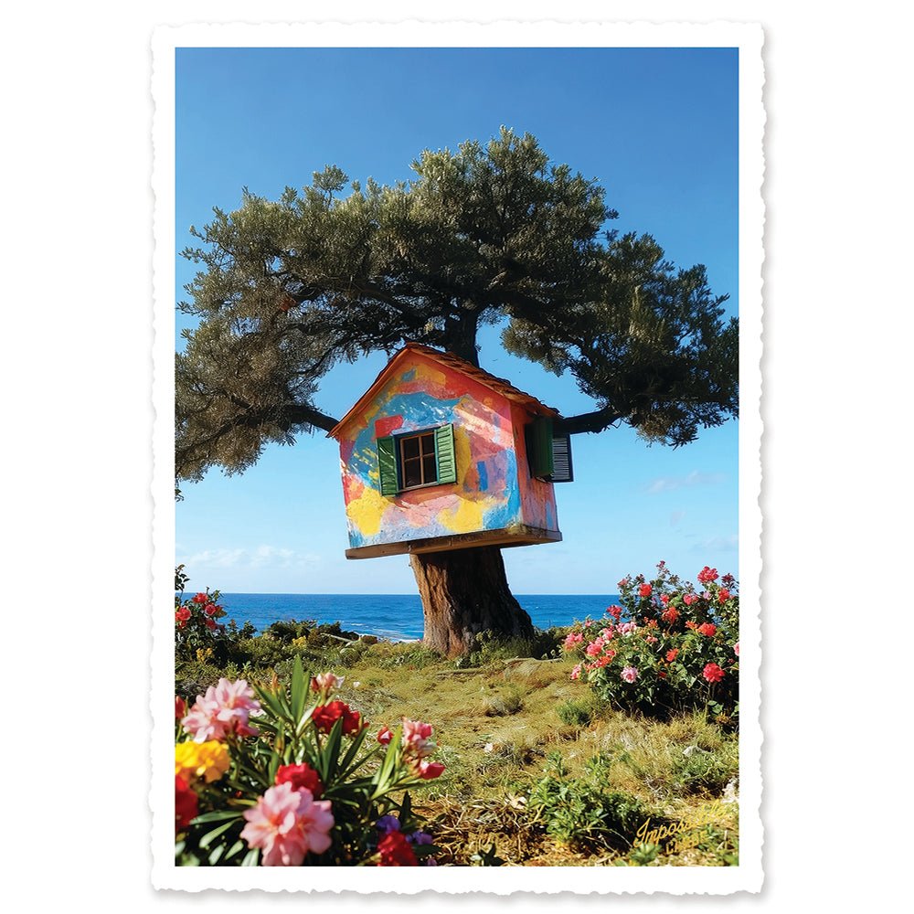 CHI-IC221 - chic.mic - Impossible Card Postkarte - Baumhaus