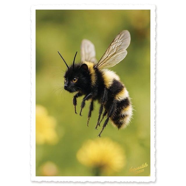 CHI-IC212 - chic.mic - Impossible Card Postkarte - bee cat