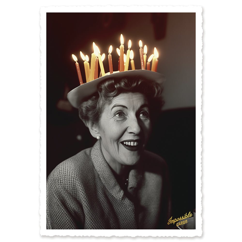 CHI-IC233 - chic.mic - Impossible Card Postkarte - candle head