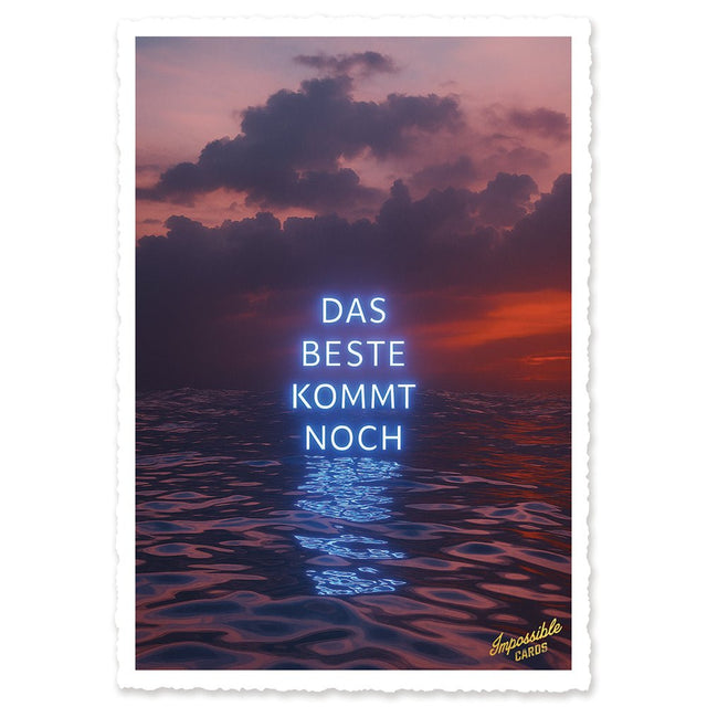 CHI-IC205 - chic.mic - Impossible Card Postkarte - Das Beste kommt noch