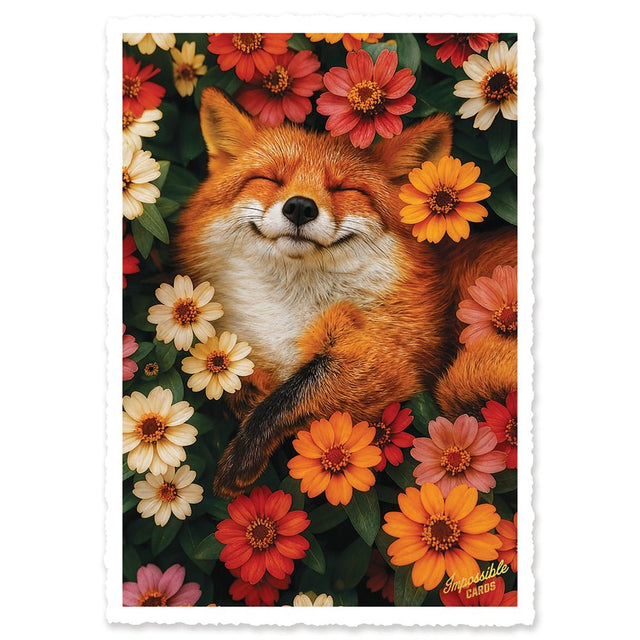 CHI-IC216 - chic.mic - Impossible Card Postkarte - flower fox