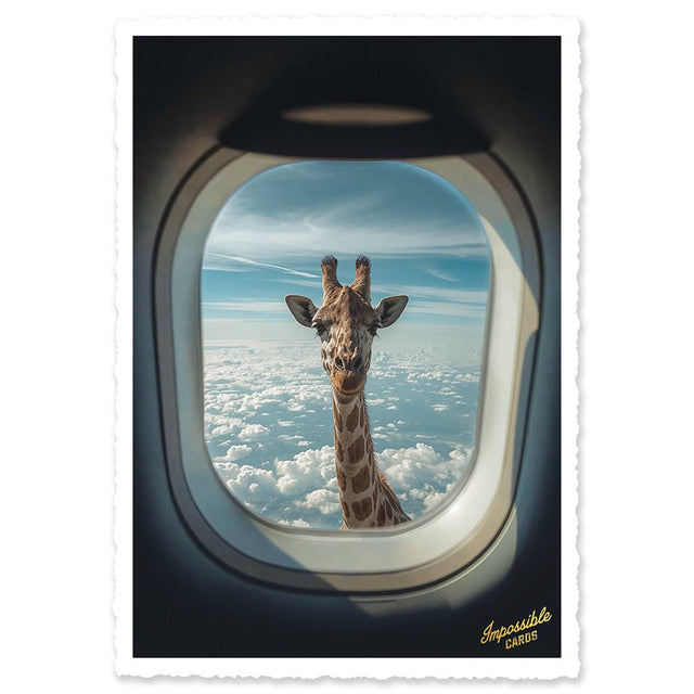 CHI-IC200 - chic.mic - Impossible Card Postkarte - Giraffe above the clouds