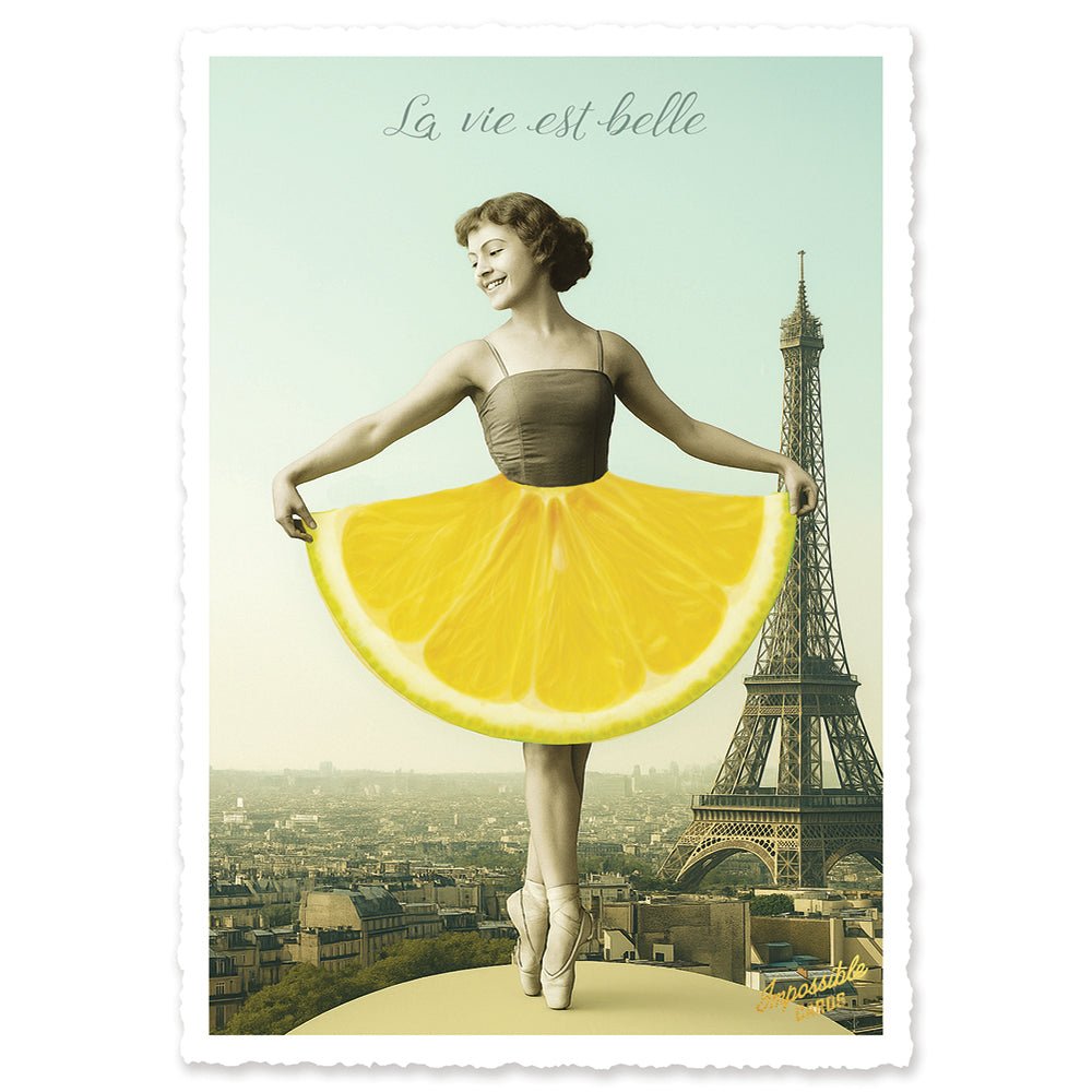 CHI-IC254 - chic.mic - Impossible Card Postkarte - La vie est belle