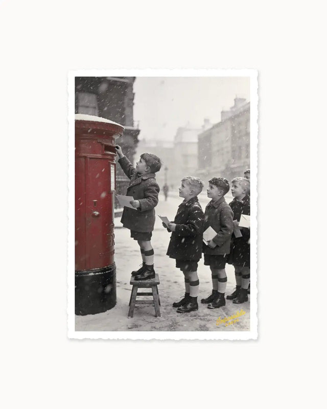 CHI-IC612 - chic.mic Impossible Card Postkarte Mailbox - Weihnachtskarte