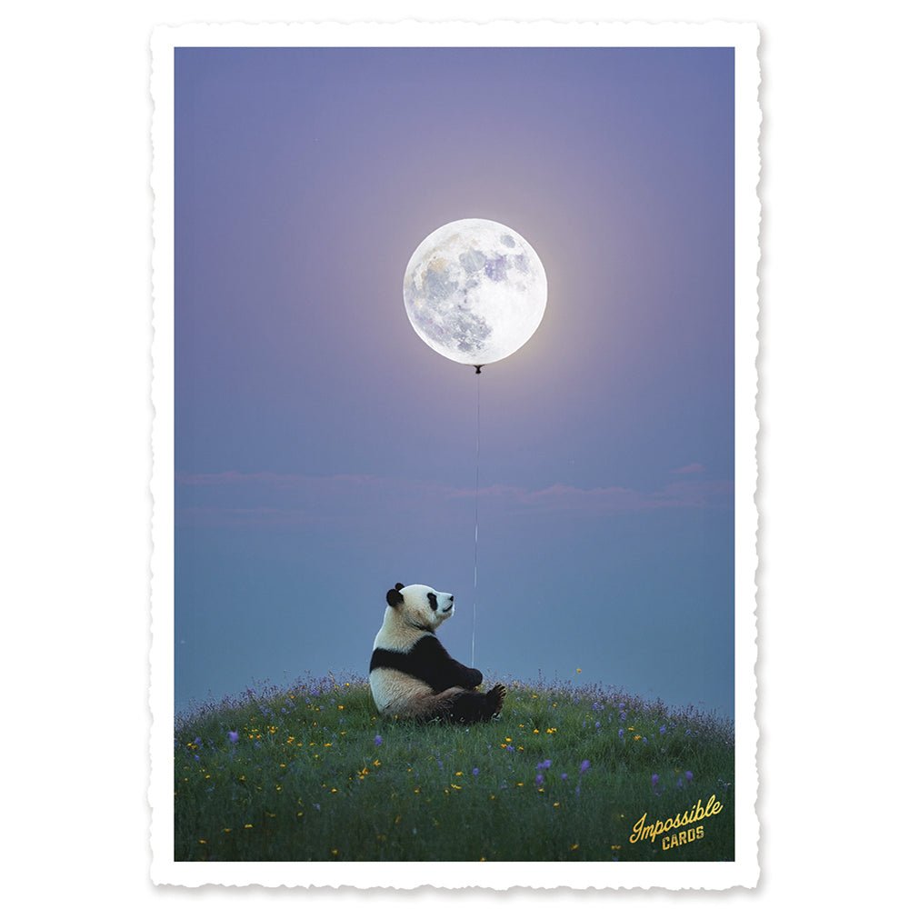 CHI-IC266 - chic.mic - Impossible Card Postkarte - moon balloon