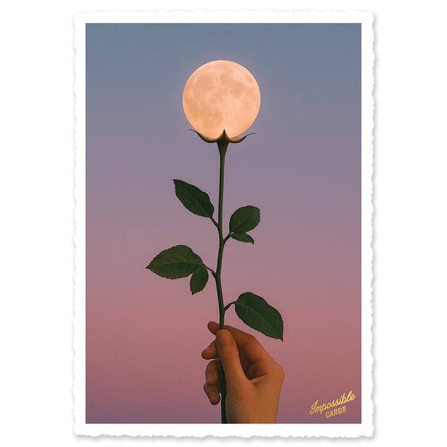 CHI-IC275 - chic.mic - Impossible Card Postkarte - moon rose