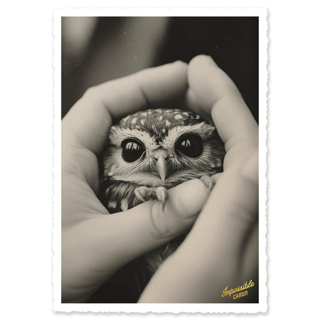 CHI-IC243 - chic.mic - Impossible Card Postkarte - owl