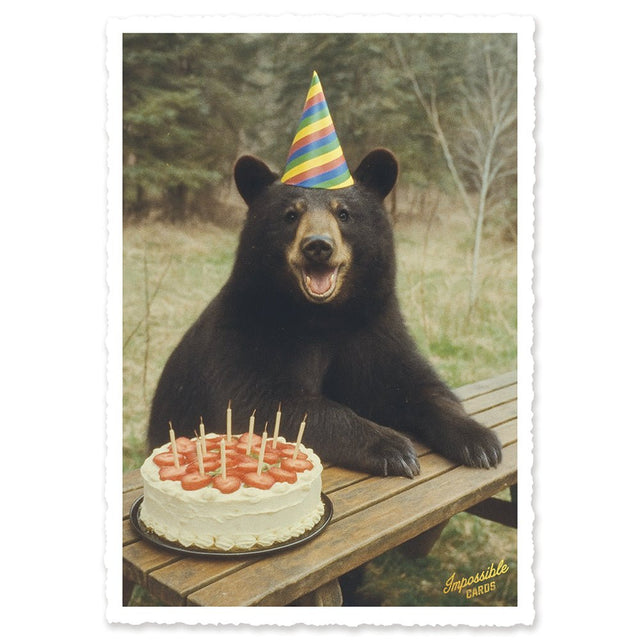 CHI-IC207 - chic.mic - Impossible Card Postkarte - Party bear