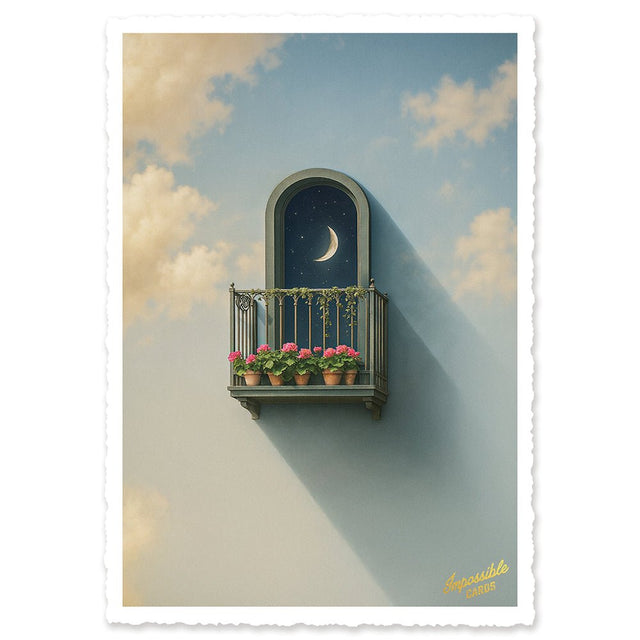 CHI-IC204 - chic.mic - Impossible Card Postkarte - sky balcony