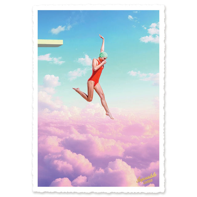 CHI-IC248 - chic.mic - Impossible Card Postkarte - sky diving