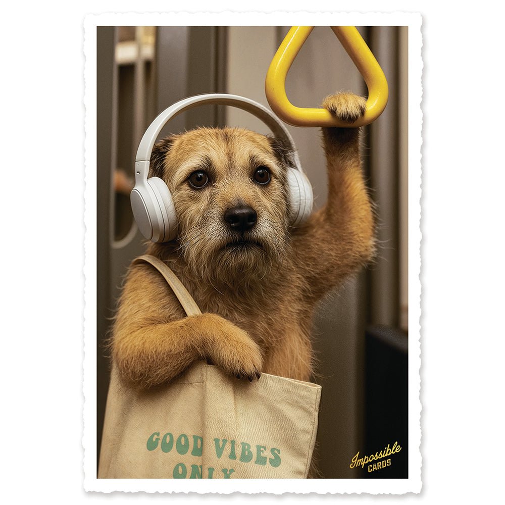 CHI-IC284 - chic.mic - Impossible Card Postkarte - underground dog