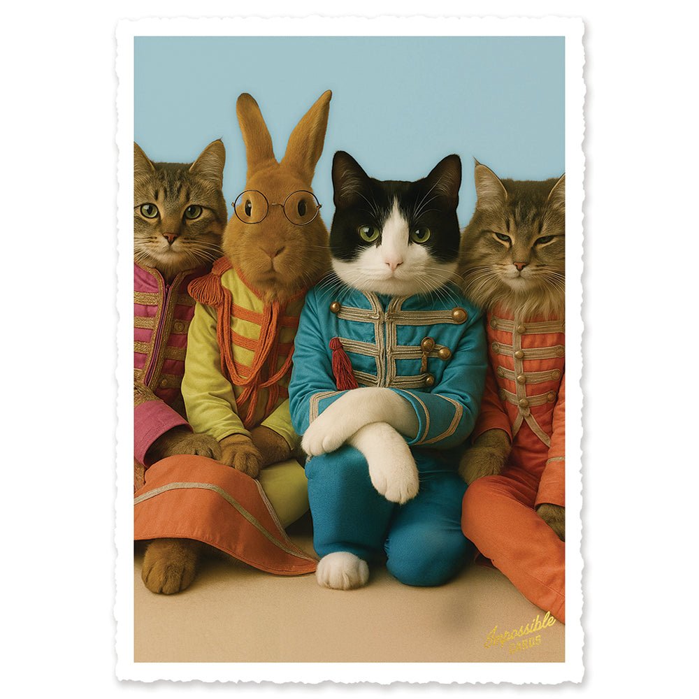 CHI-IC276 - chic.mic - Impossible Card Postkarte - uniform animals
