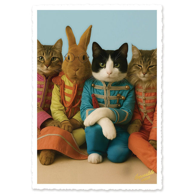 CHI-IC276 - chic.mic - Impossible Card Postkarte - uniform animals