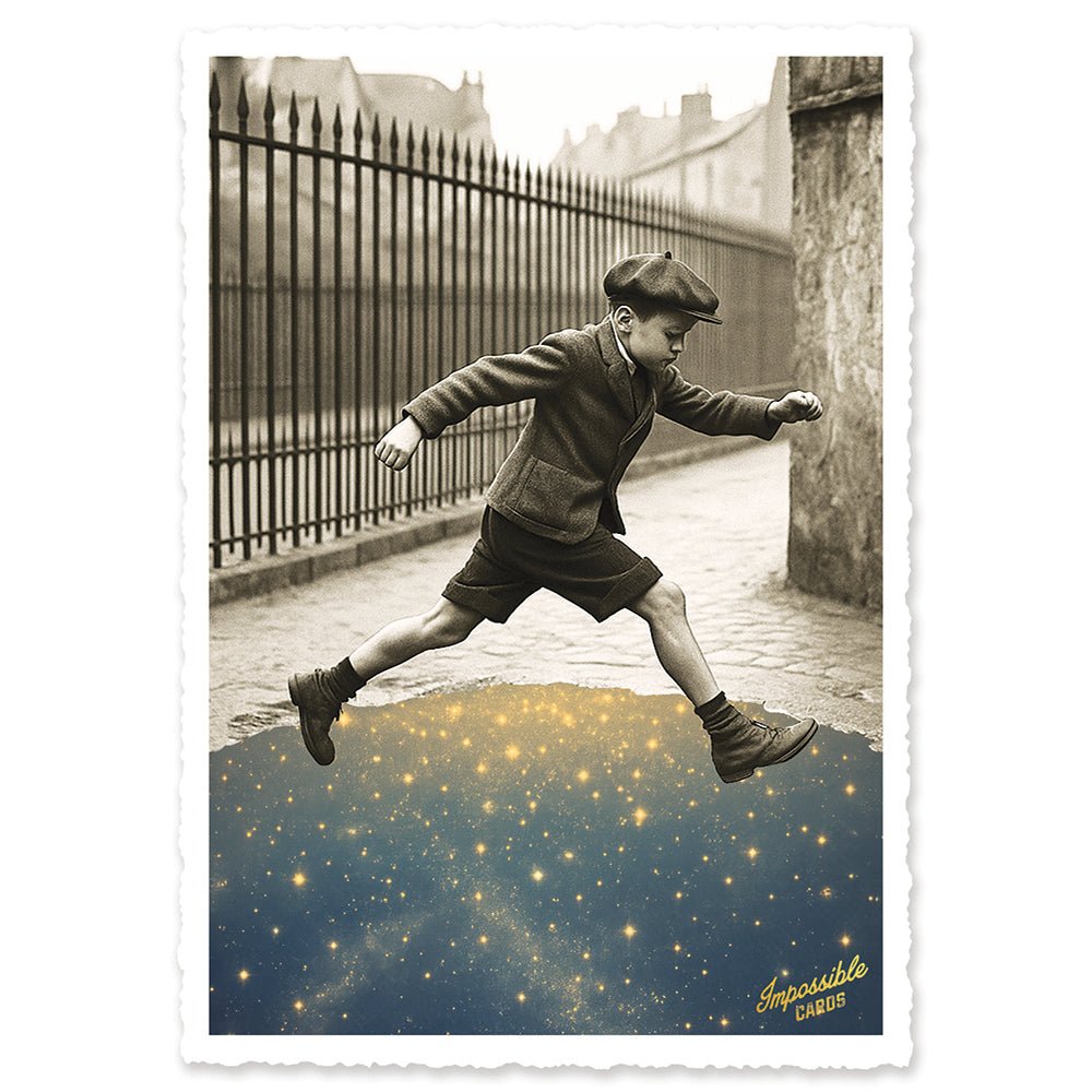 CHI-IC279 - chic.mic - Impossible Card Postkarte - universe jump