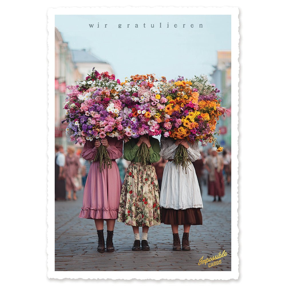 CHI-IC232 - chic.mic - Impossible Card Postkarte - wir gratulieren