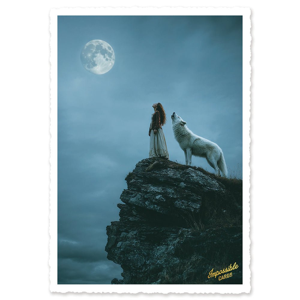 CHI-IC263 - chic.mic - Impossible Card Postkarte - wolf