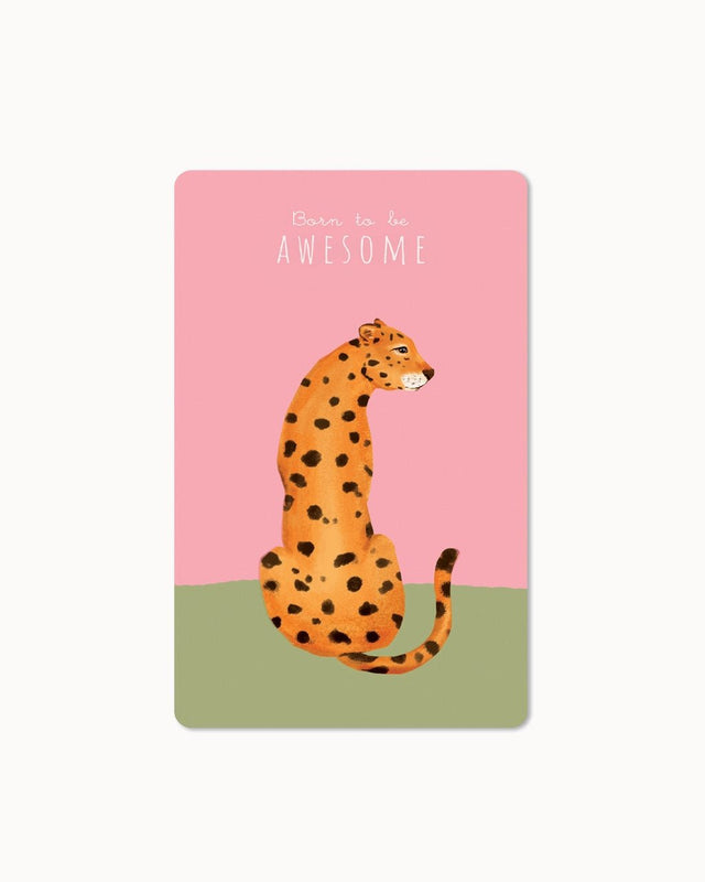 CHI - LC395 - chic.mic - Lunacard Postkarte 'Born to be awesome'
