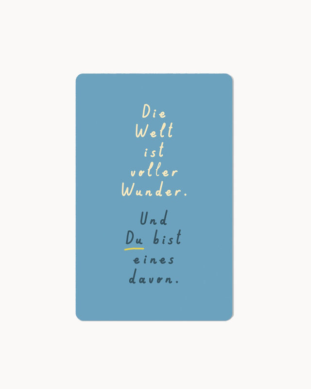 CHI-LC458 - Chic.mic, Lunacard Postkarte "Die Welt ist voller Wunder"