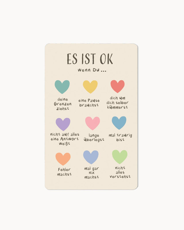 CHI-LC461 - Chic.mic, Lunacard Postkarte "Es ist okay"