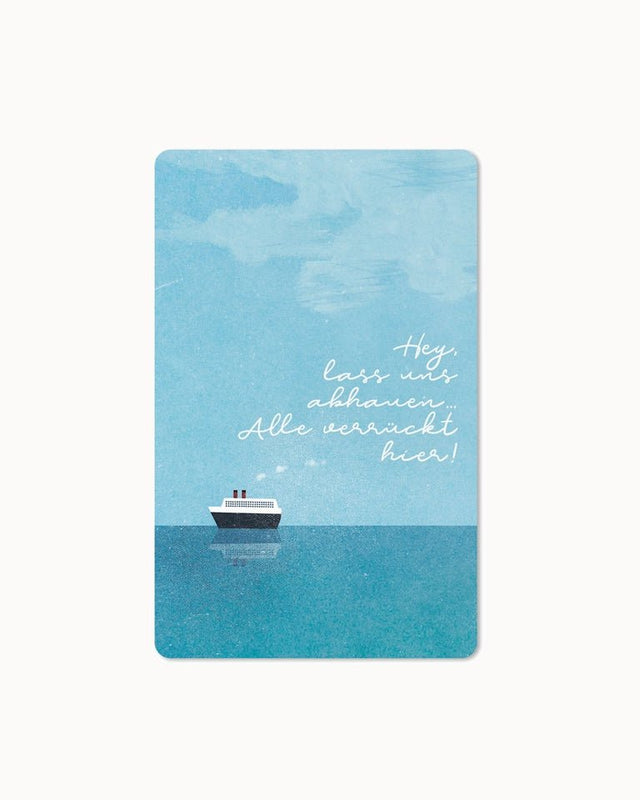 CHI - LC323 - Chic.mic, Lunacard Postkarte, "Hey lass uns abhauen...
