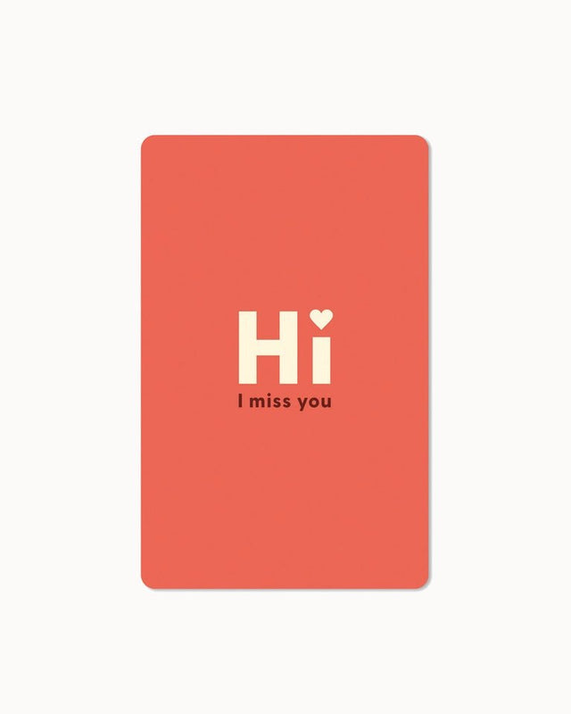 CHI - LC315 - Chic.mic, Lunacard Postkarte, "Hi I miss you"