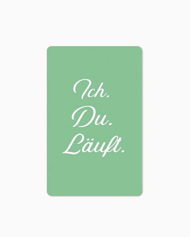 CHI - LC408 - chic.mic - Lunacard Postkarte 'Ich du läuft'