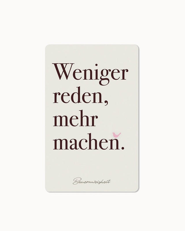 CHI - LC247 - Chic.mic, Lunacard Postkarte, "weniger reden"