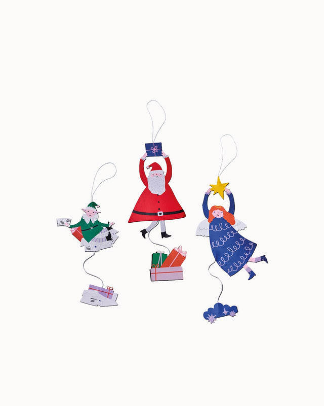 CHI-PH002 - chic.mic Papierhänger – Santa, Angel & Secret Santa