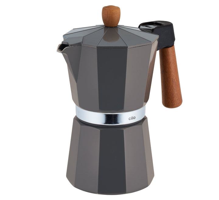 CIL-321579 - Cilio, Espressokocher, 6 Tassen, Farbe grau