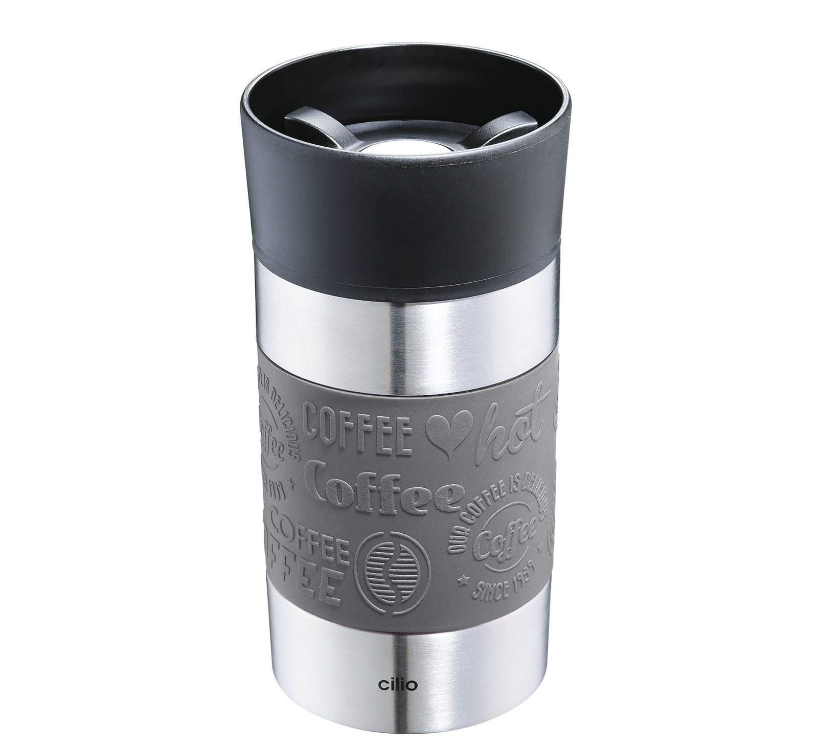 KPR-546323 - Cilio, Isolierbecher "Viaggio" 300ml, Farbe grau