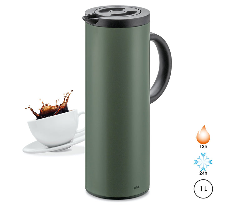 KPR-544947 - Cilio, termos „Firenze”, kolor oliwkowo-zielony mat, 1 l
