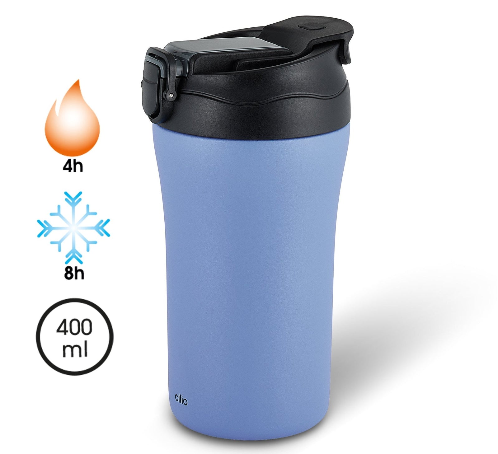 CIL-546460 - Cilio, Isoliertrinkbecher Dopppio, 400ml blu