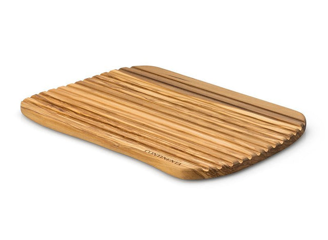 499000 - Continenta, Brotchneidebrett Naturform, Olivenholz 37 x 25 x 1,6cm