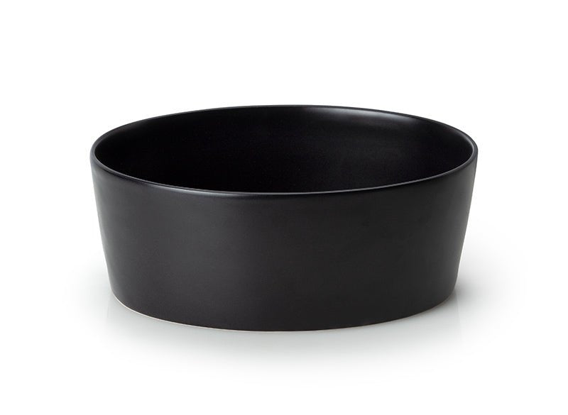 03736000 - Continenta Brottopf oval mit Holzdeckel schwarz 36 x 23 x 15,5cm