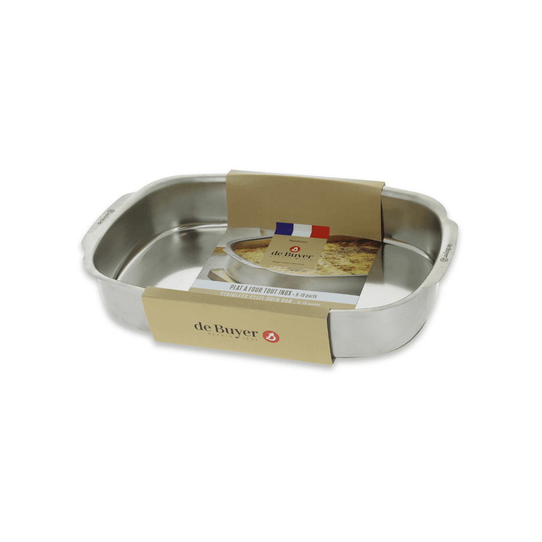 DEB-312438 - De Buyer, Rechteckige Auflaufform Edelstahl 38x26cm