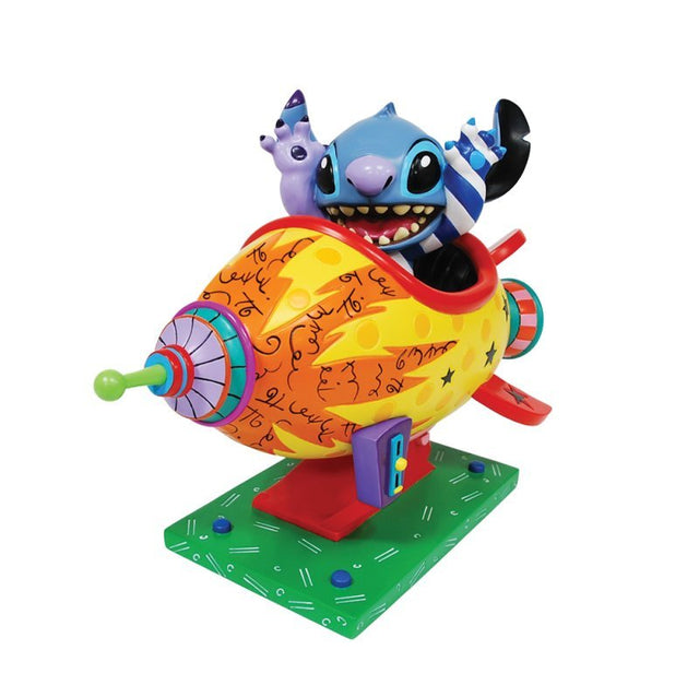 6019019 - enesco - Disney BRITTO Collectie 'Stitch Raket Ship Beeldje - 16,5cm'
