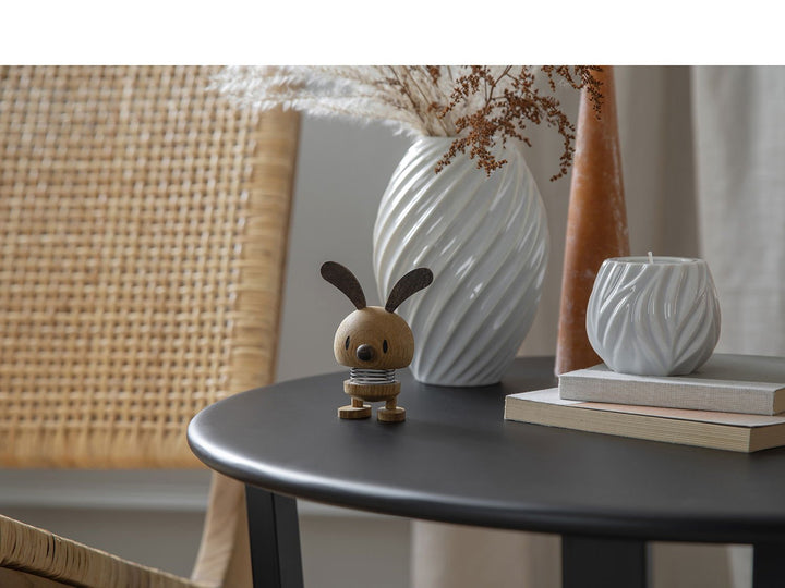 F&amp;H-26983 - F&amp;H Group, Hoptimist Wackelfigur, Motiv Bunny aus Holz, Small, 7,5x5,8x9cm