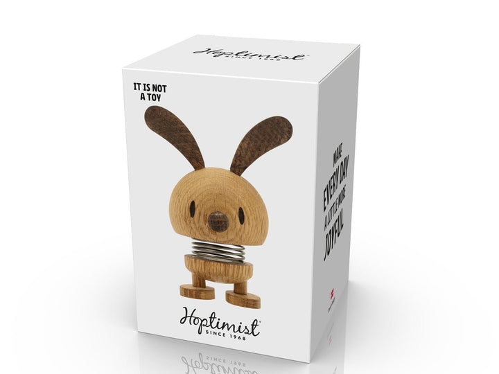 F&amp;H-26983 - F&amp;H Group, Hoptimist Wackelfigur, Motiv Bunny aus Holz, Small, 7,5x5,8x9cm