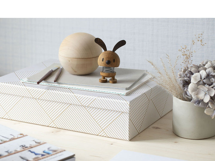 F&amp;H-26983 - F&amp;H Group, Hoptimist Wackelfigur, Motiv Bunny aus Holz, Small, 7,5x5,8x9cm