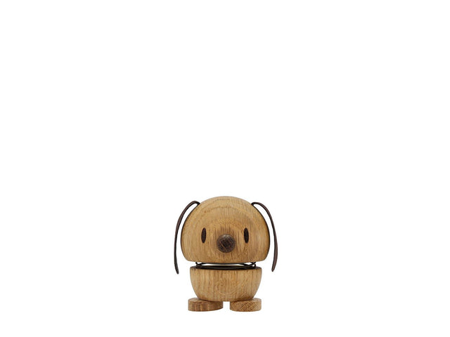 F&H-26984 - F&H Group, Hoptimist Wackelfigur, Motiv Dog aus Holz, Small, 5,5x5,9x6,9cm