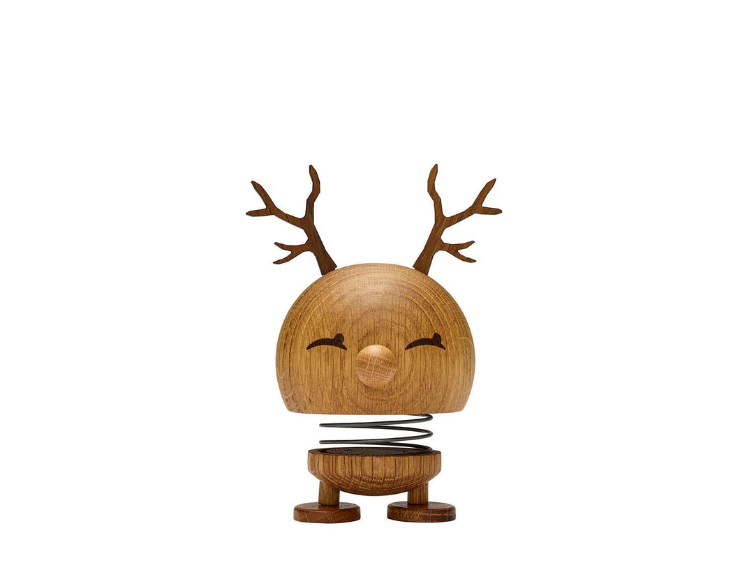 F&amp;H-28047 - F&amp;H Group, Hoptimist Wobbler Figure, Reindeer Bimble Design, Medium, 14cm
