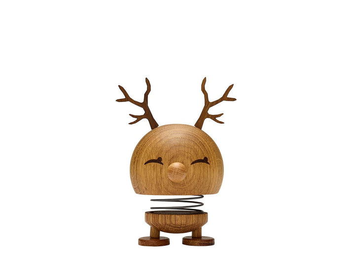 F&amp;H-28047 - F&amp;H Group, Hoptimist Wobbler Figure, Reindeer Bimble Design, Medium, 14cm