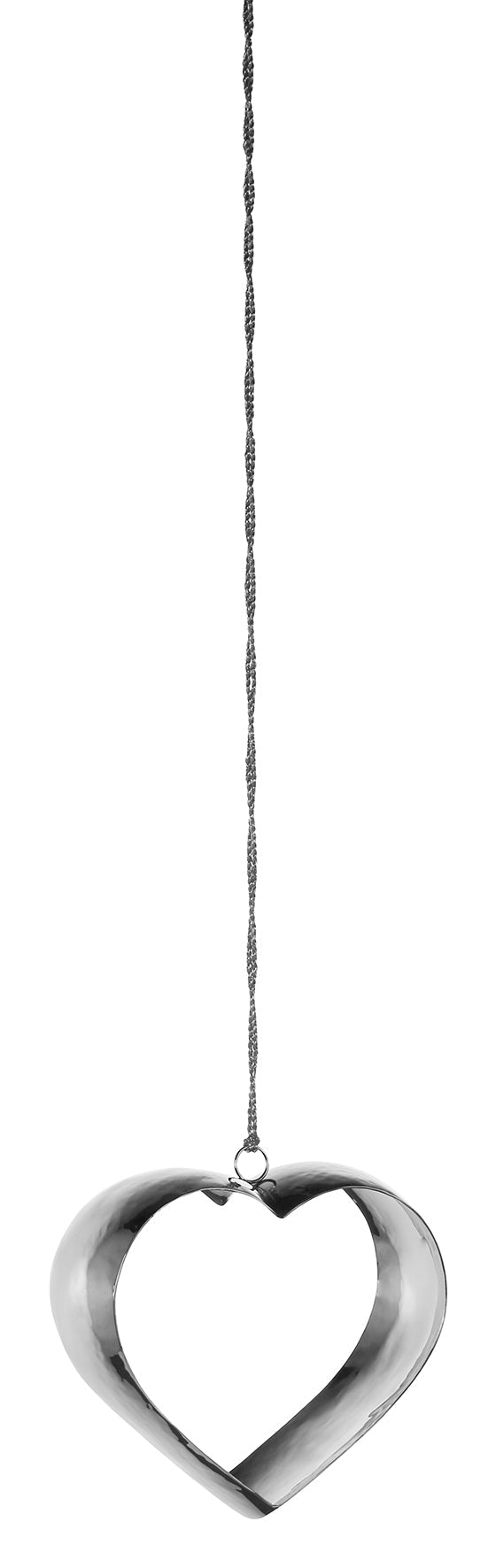 FINK-151163 - FINK, Anya Deko Herz Edelstahl, gehämmert, Höhe 15cm