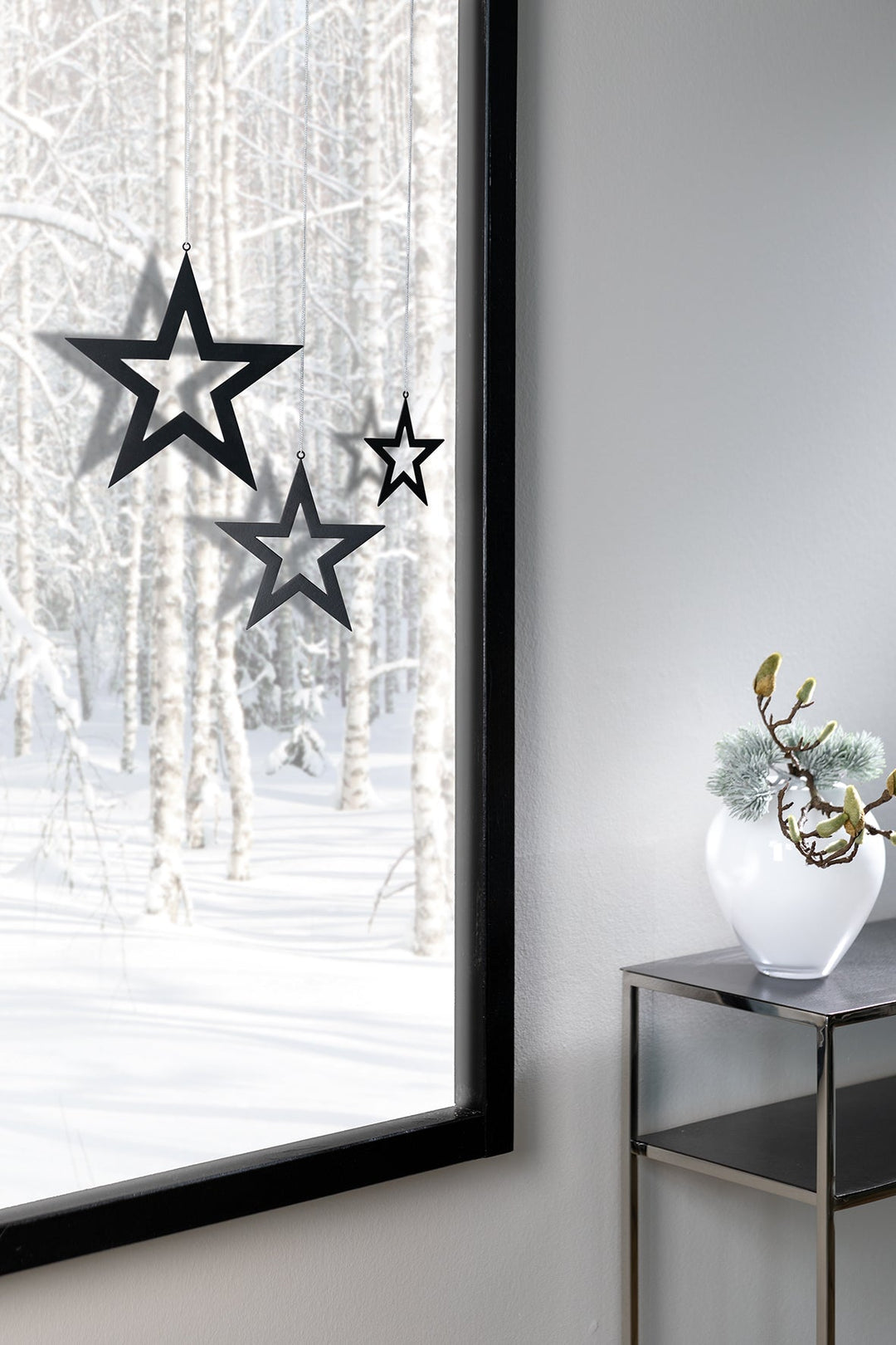 FINK - 151189 - FINK, Insa Anhänger Stahl pulverbeschichtet glatt, schwarz, Höhe 20cm