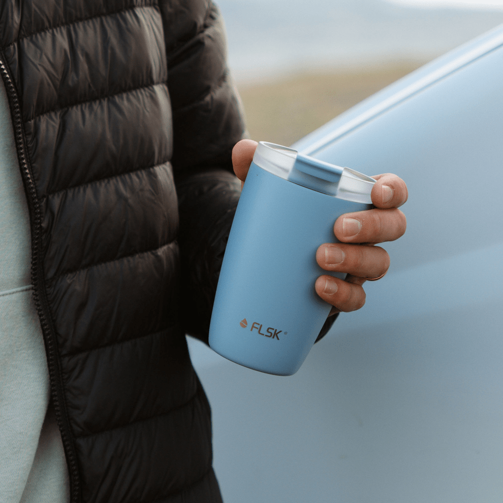 FL-1030-0350-2044 - FLSK To - Go - Cup aus Edelstahl, denim, 350ml, 14,2cm hoch mit Deckel