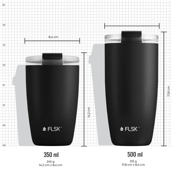 FL - 1030 - 0350 - 2037 - FLSK To - Go - Cup aus Edelstahl, peach, 350ml, 14,2cm hoch